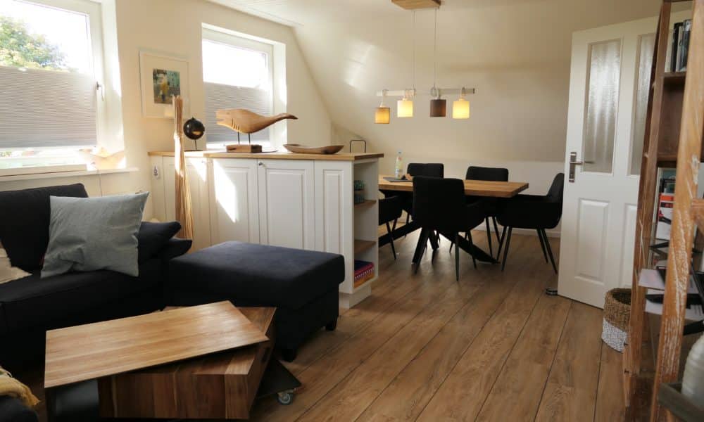 Überblick in den Wohnbereich der Wohnung 4